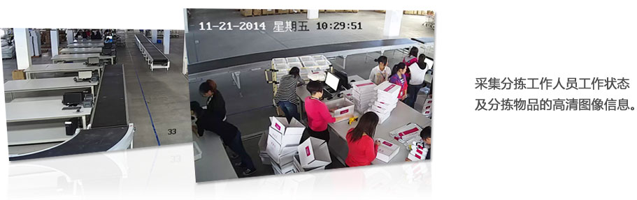 分揀中心物品分揀高清監(jiān)控系統(tǒng)