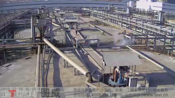 100萬像素-氧化鋁廠車間樓頂數字高清視頻監控錄像演示